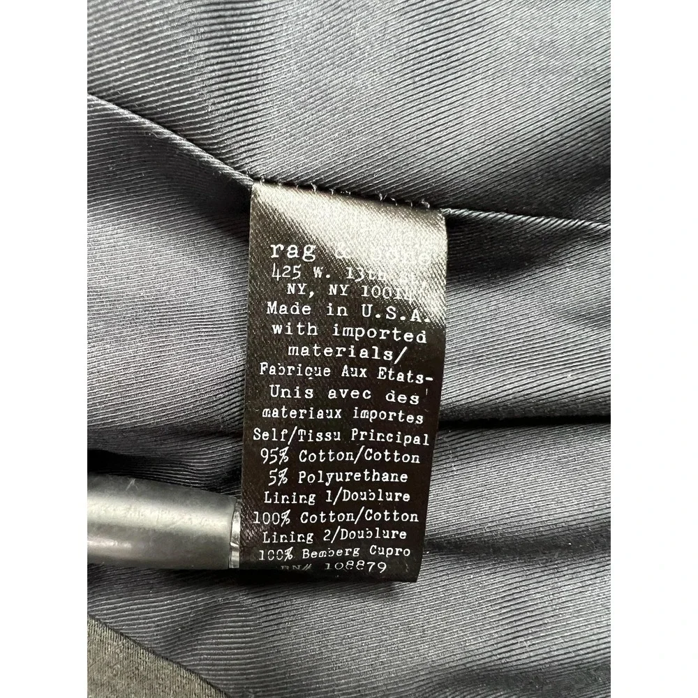rag & bone Blazer Mens 38 Gray Two Button‎ Sport Coat Double Vent Made USA Lined